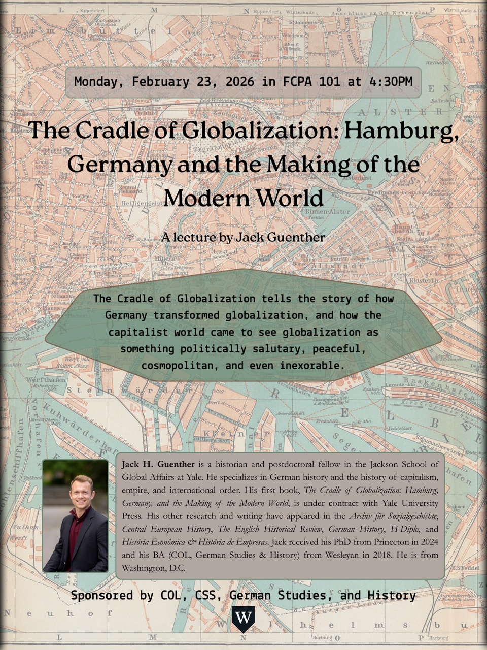 Jack Guenther talk on Feb 23 at 4:30pm in FCPA 101